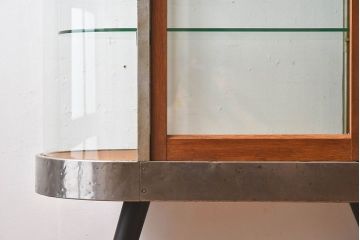 レトロ家具　昭和レトロ　和製アンティーク　小振りなガラスケース(ショーケース)