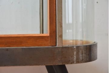 レトロ家具　昭和レトロ　和製アンティーク　小振りなガラスケース(ショーケース)