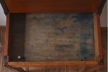 アンティーク家具　イギリスアンティーク　ブナ材　スクールデスク(平机)(2)