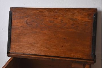 アンティーク家具　イギリスアンティーク　ブナ材　スクールデスク(平机)(3)