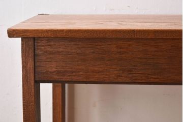 アンティーク家具　イギリスアンティーク　ブナ材　スクールデスク(平机)(3)