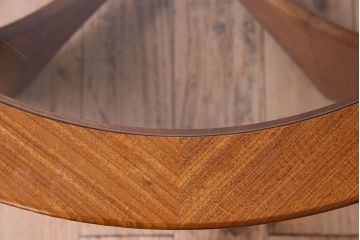 ヴィンテージ家具 G-plan(ジープラン) 北欧ビンテージ チーク材 ガラストップラウンドテーブル(センターテーブル・コーヒーテーブル)(3)