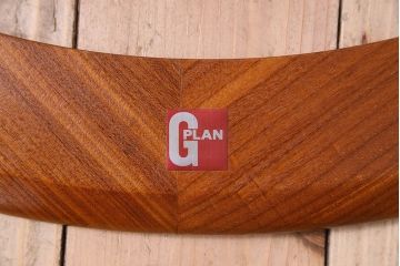 ヴィンテージ家具 G-plan(ジープラン) 北欧ビンテージ チーク材 ガラストップラウンドテーブル(センターテーブル・コーヒーテーブル)(3)