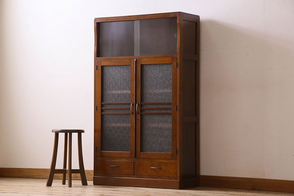 アンティーク家具　和製アンティーク　カバ材　本箱