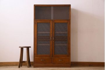 アンティーク家具　和製アンティーク　カバ材　本箱