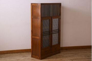 アンティーク家具　和製アンティーク　カバ材　本箱