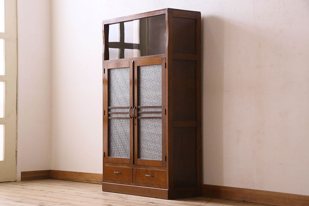 アンティーク家具　和製アンティーク　カバ材　本箱