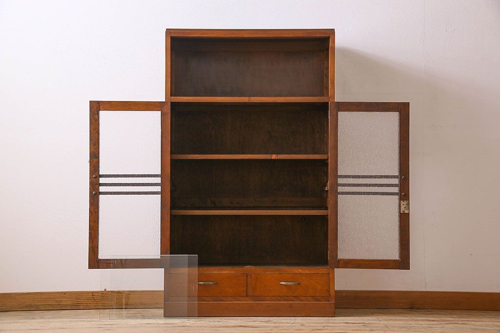 アンティーク家具　和製アンティーク　カバ材　本箱