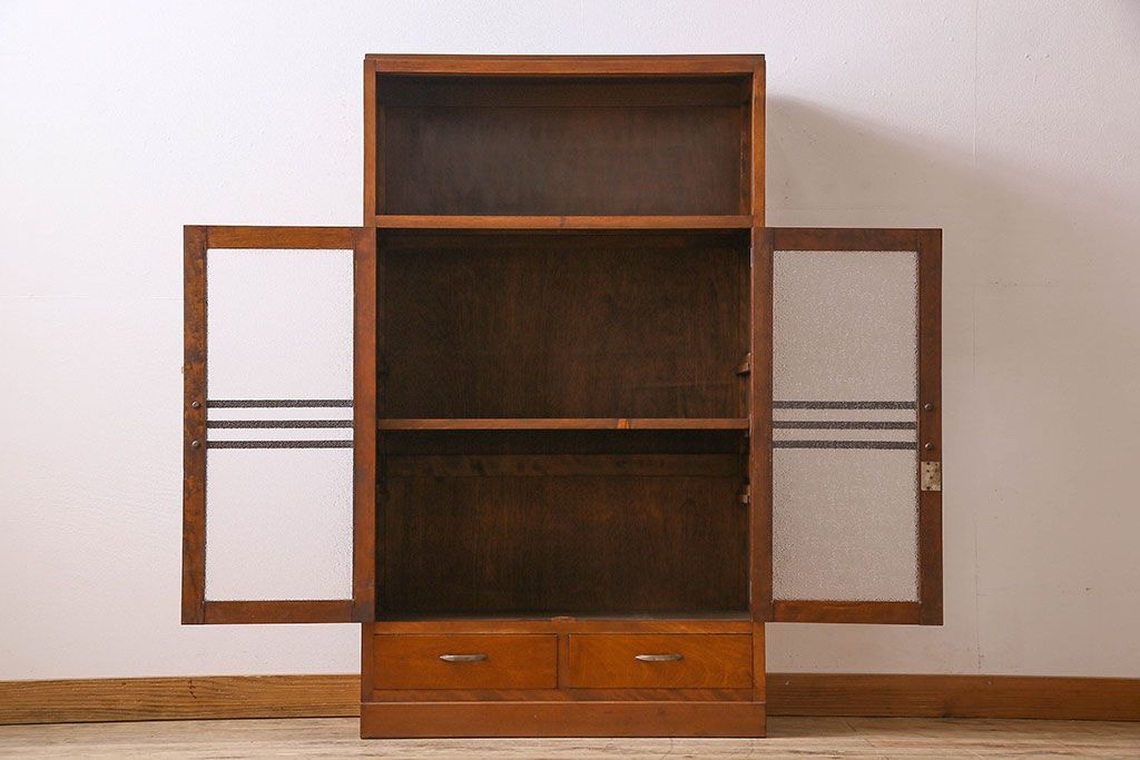 アンティーク家具　和製アンティーク　カバ材　本箱