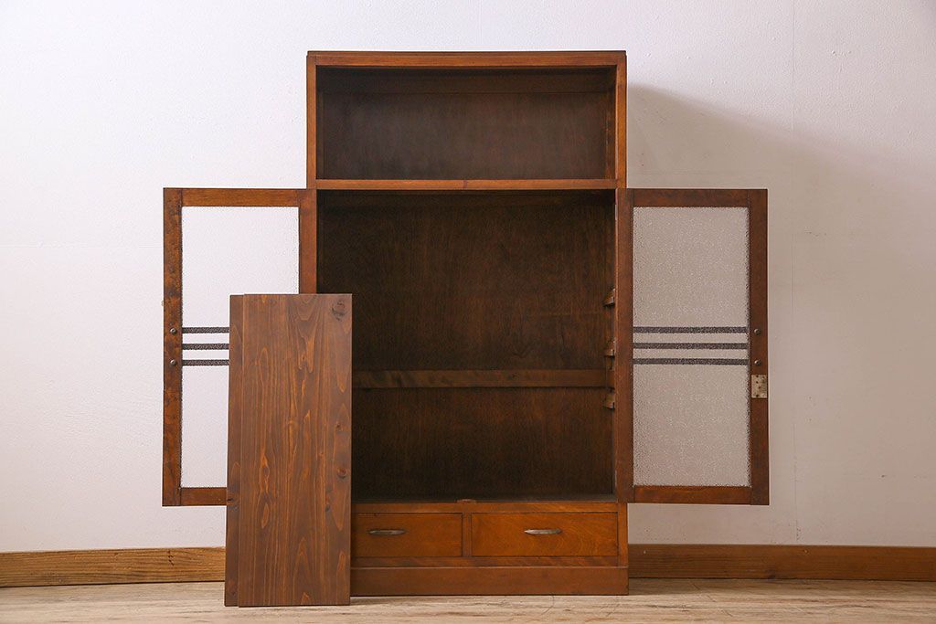 アンティーク家具　和製アンティーク　カバ材　本箱