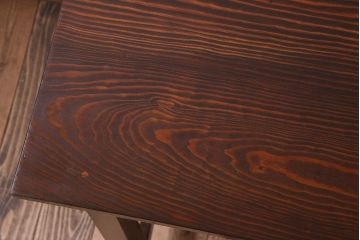 アンティーク家具　和製アンティーク　昭和期　パイン材の平机(デスク)