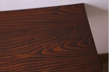 アンティーク家具　和製アンティーク　昭和期　パイン材の平机(デスク)