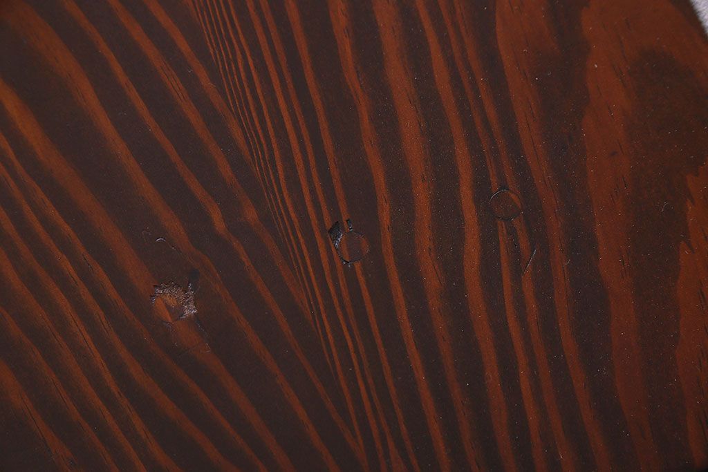 アンティーク家具　和製アンティーク　昭和期　パイン材の平机(デスク)