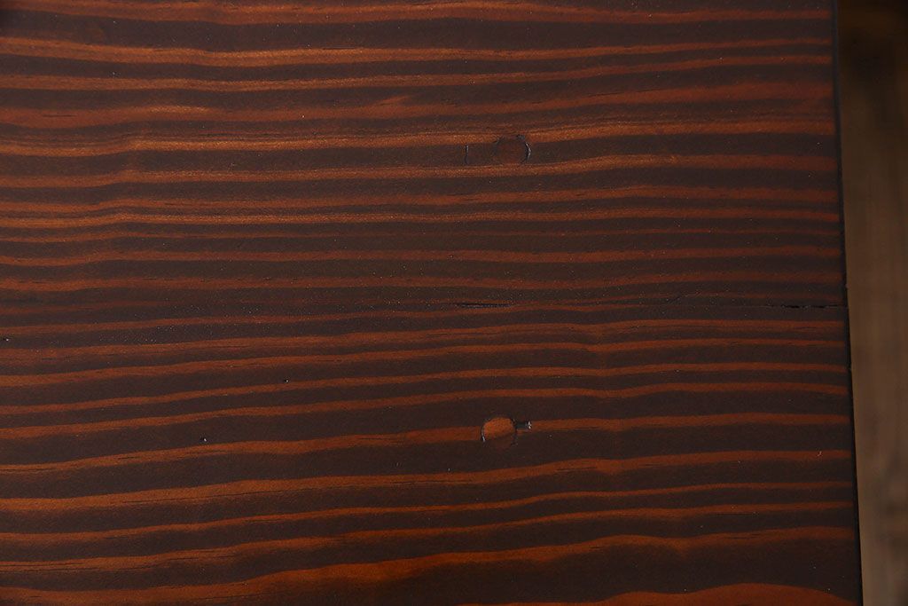 アンティーク家具　和製アンティーク　昭和期　パイン材の平机(デスク)