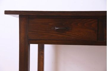 アンティーク家具　和製アンティーク　昭和期　パイン材の平机(デスク)