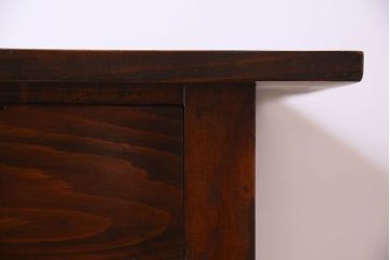 アンティーク家具　和製アンティーク　昭和期　パイン材の平机(デスク)