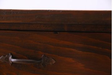 アンティーク家具　和製アンティーク　昭和期　パイン材の平机(デスク)