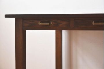 アンティーク家具　和製アンティーク　オーク材の特大作業台(ダイニングテーブル)