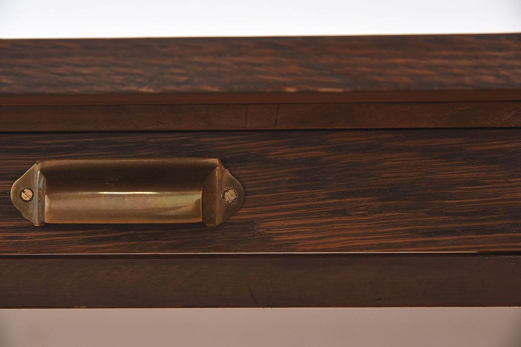 アンティーク家具　和製アンティーク　オーク材の特大作業台(ダイニングテーブル)