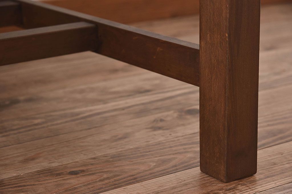 アンティーク家具　和製アンティーク　オーク材の特大作業台(ダイニングテーブル)