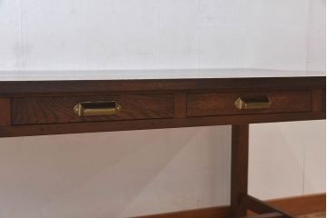 アンティーク家具　和製アンティーク　オーク材の特大作業台(ダイニングテーブル)