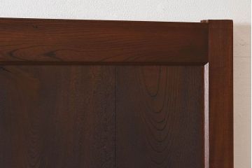 明治〜大正期　総欅材のアンティーク蔵戸(玄関戸)