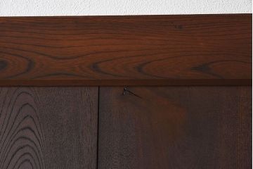 明治〜大正期　総欅材のアンティーク蔵戸(玄関戸)