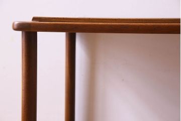 ヴィンテージ家具　北欧ビンテージ　チーク材　シンプルなキャスター付きトロリー(キッチンワゴン)