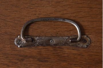 アンティーク雑貨　昭和レトロ　ナラ材製　古い木味の収納箱