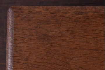 アンティーク雑貨　昭和レトロ　ナラ材製　古い木味の収納箱