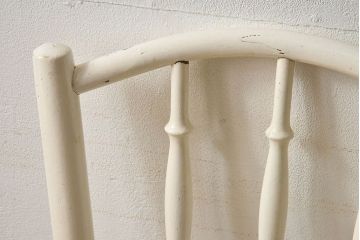 アンティーク家具　1940年代　オリジナルペイント　アンティークのベントウッドチェア(2)