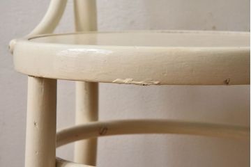 アンティーク家具　1940年代　オリジナルペイント　アンティークのベントウッドチェア(2)