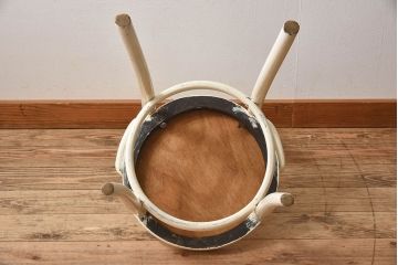 アンティーク家具　1940年代　オリジナルペイント　アンティークのベントウッドチェア(2)