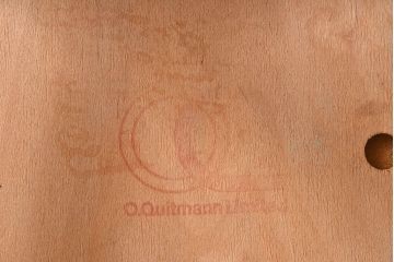 アンティーク家具　イギリスアンティーク　滑らかな木肌が魅力のブナ材製クッションチェア(椅子)(2)