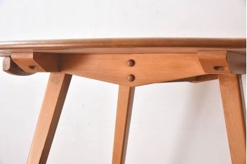 アンティーク家具　アーコール　楡材　シンプルなデザインのバタフライテーブル(エクステンションテーブル、ダイニングテーブル)
