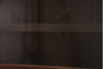 アンティーク家具　和製アンティーク　前面檜材　四枚引き戸の重ね戸棚(収納棚)