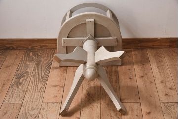 アンティーク家具　1920年代　イギリスアンティーク　シンプルな回転チェア(回転椅子、イス、ダイニングチェア)(R-024870)