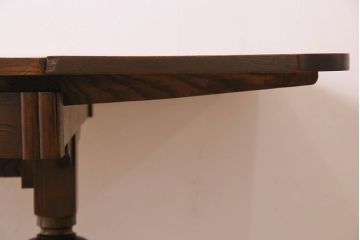 アンティーク家具　イギリスアンティーク　オーク材　ドローリーフテーブル(エクステンションテーブル)