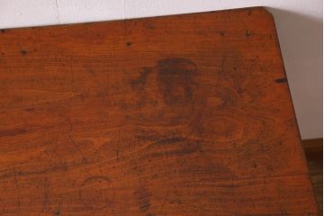 アンティーク家具　大正〜昭和期　ヒノキ材のシンプルな作業台(テーブル)