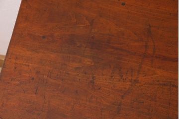 アンティーク家具　大正〜昭和期　ヒノキ材のシンプルな作業台(テーブル)