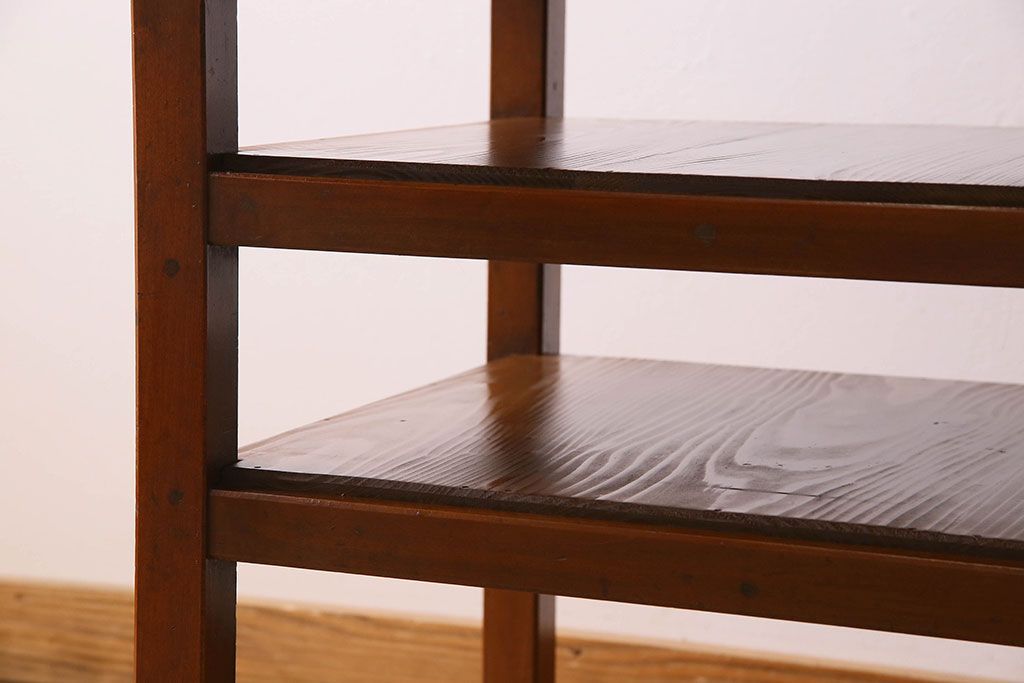 アンティーク家具　大正〜昭和期　ヒノキ材のシンプルな作業台(テーブル)