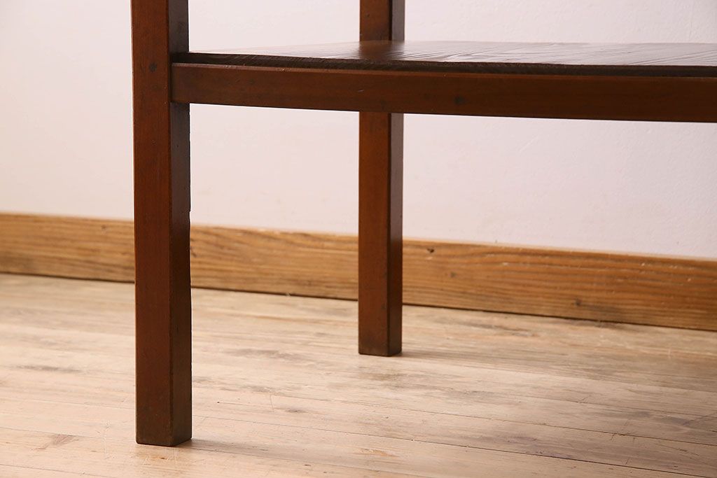 アンティーク家具　大正〜昭和期　ヒノキ材のシンプルな作業台(テーブル)