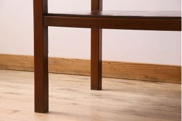 アンティーク家具　大正〜昭和期　ヒノキ材のシンプルな作業台(テーブル)