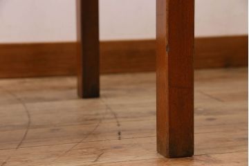 アンティーク家具　大正〜昭和期　ヒノキ材のシンプルな作業台(テーブル)