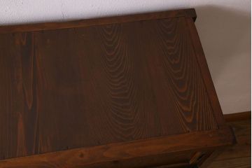 アンティーク家具　和製アンティーク　人気のダイヤガラス入り収納棚(戸棚、食器棚)