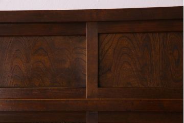 アンティーク家具　和製アンティーク　人気のダイヤガラス入り収納棚(戸棚、食器棚)