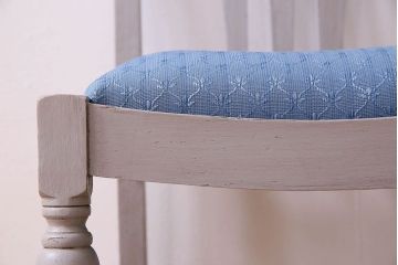 アンティーク家具　ペイント　オーク材　シックなイギリスアンティークチェア(1)