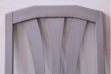 アンティーク家具　ペイント　オーク材　シックなイギリスアンティークチェア(2)