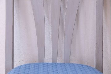 アンティーク家具　ペイント　オーク材　シックなイギリスアンティークチェア(2)