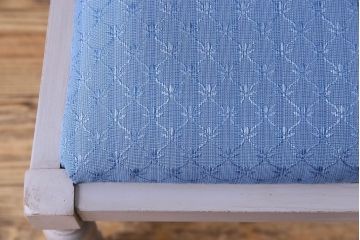 アンティーク家具　ペイント　オーク材　シックなイギリスアンティークチェア(2)